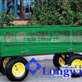 Large 4 Whee lWheelbarrow wagon hand pulled garden trolley cart