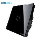 2017 New Design Cnskou Smart Home 1gang1way Glass Panel Touch Light Switch thumbnail-2