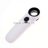 Handheld Reading Magnifying Glass 40X LED Light Jeweler High-Power Eye Loupe Potable Hand Hold Magnifier With LED Hot Sale thumbnail-4