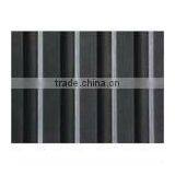 3-6mm Black Antislip Wide Ribbed Rubber Sheet thumbnail-1