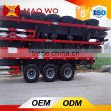 3 Axles 40tons Container 40ft or 20ft Flatbed Semi-trailers thumbnail-3