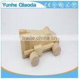 Wood 3D Vehicle Puzzles Racing Car 3D Woodcraft Kit Assemble Paint DIY 3D Puzzle Toys for Kids Adults the Best Birthday Gift thumbnail-1