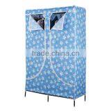 Single Clothing Storage Wardrobe,Two Doors Portable Cloth Wardrobe thumbnail-1