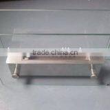 Stainless Steel Bio Ethanol Fireplace With Clear Crushed Glass thumbnail-1