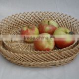 Eco-friendly decorative willow swing fruit basket from manufacturer