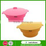 Multi-function Collapsible Silicone Bowls, Kitchen Foldable Bowls , Silicone Bowls With Lid thumbnail-4