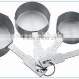 Stainless Steel Custom Measuring Cups 4pcs Different Size, Brand Name Cups thumbnail-2