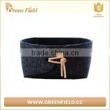 2017 Hot Sale Fashion Felt Storage Basket ,fabric Storage Boxes Black thumbnail-1