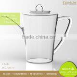 Mouth Blown Personalized Heat Resistant Durable Glass Pot For Coffee thumbnail-6