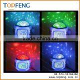LED Projector Night Light for Babies and Kids as Gifts and Presents Large LCD Alarm Clock thumbnail-1
