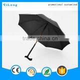 Best Price Strong Wood Handle Custom Cane Umbrella for Old Men, Walking Stick Tops Umbrella,umbrella Walking Cane thumbnail-4