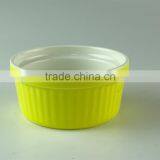 Colorful Ceramic Porcelain Type Bakeware Type Ramekin,ice Cream Serving Bowl thumbnail-3