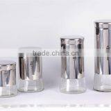 Airtight Glass Canister With Stainless Steel Coating thumbnail-1