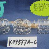 Chrome Embroidered Metal Silver Wire Indoor Electric Gift Box thumbnail-1