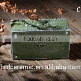 Square Decal Cement Finished Decoration Flowerpots thumbnail-3