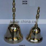 Shinny Polished Brass Handle Bell in Made in Cast Process Also Available in Silver Plating thumbnail-1