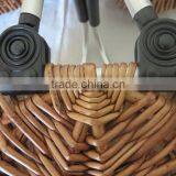 High Quality Rustic Wicker Knitting Shopping Willow Market Basket thumbnail-6