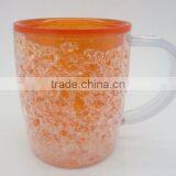 14oz BPA-FREE Double Wall Plastic Frosty Mug With Gel and Handle for Desk thumbnail-4