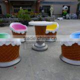 Ice Cream Table and Chair for Hotel or Bar thumbnail-2