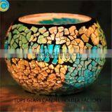 Mosaic Glass Candle Holders Handmade Wedding Decorations