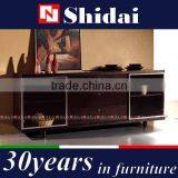 Buffet Server Sideboard Table Wine Cabinet With Drawers Glass Doors Wood Wenge N6303 thumbnail-1