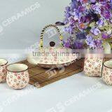 2011 New Design Hand-painted Ceramic Tea Set thumbnail-1