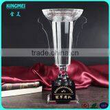 Fashion Transparent Crystal Glass Award Golf Ball Cup With Ball Top thumbnail-4