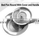 Bed Pan Round With Cover and Handle thumbnail-1