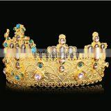 FC001-001Fashion Baroque Style Headband Wedding Pageant Crown Beauty Queen Crystal Crown thumbnail-5