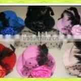 Elegant Rose Flower Mini Top Hat/lady Hair Clips/headband