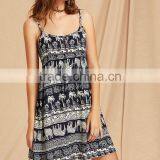 Boho Clothing Vintage Indian Print Cami Dress HSd5216 thumbnail-3