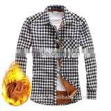 OEM 2016 Fashion Check Latest Shirt Designs for Men , Fleece Casual Shirt Men thumbnail-6