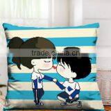 3 d Cross-stitch Pillow Animated Cartoon Lovers Lovely Printing Cross-stitch Pillowcase
