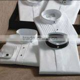 White Banded Collar Tuxedo Shirts Mandarin Collar Man Shirts Wedding Drss Shirts thumbnail-1