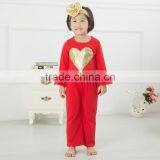 Halloween Pumpkin Baby Girl Outfit Dress Top & Ruffles Pants Polk Dot Baby Cotton Outfits thumbnail-4