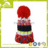 Colorful OEM and ODM Men Cable Cuff Beanie Hat Women Pom thumbnail-1