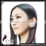 CX-F-03 Wholesale Cheap Charming Gift Promotion Jewelry Fashion Cute Mink Fur Ball Earring thumbnail-1