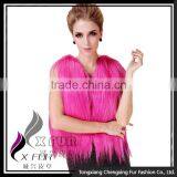 CX-G-B-199B Long Hair 2016 New Genuine Goat Fur Vest thumbnail-6