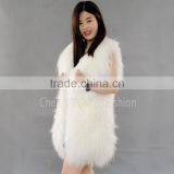CX-G-B-101 Autumn Winter Genuine Mongolian Lamb Fur Vest thumbnail-2