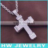 HWMCP1311 Micro Pave Setting Gold Celtic Cross Pendant thumbnail-1
