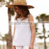 Hot Sale 100% Cotton Sleeveless Girl Tops thumbnail-1