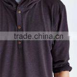 Wholesale Thin Plain Solid Pullover Hoodies no Brand Name Hoodies thumbnail-3
