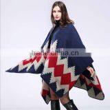 2017 New Western Wind Women Scarf Hand-sewn Twill Jacquard Imitated Cashmere Material Printed Women Cloak thumbnail-1