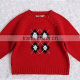 Argyle Design Baby Boys Candy Color Winter Pullover thumbnail-3