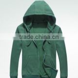 2017 good quality Professional wholesale custom fleece zipper pocket hoodies