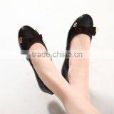 Zm50194b Flat Lady Shoes With Bowknot Wholesale Pure Color Plus Size Shoe thumbnail-5