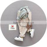 S17744A Toddlers Kids Outfits Baby Overalls 2pcs Clothes Sets thumbnail-4