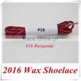 2.5mm Round Waxed Shoelaces~Men's Dress Shoelaces~Burgundy Cotton Waxed Rope Shoelaces~Red Waxed Boot Shoelace~Sneaker Shoelaces thumbnail-1