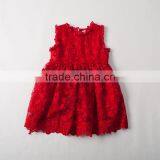 Summer New Style Lace Embroidery Kids Clothes Girls Dresses Baby thumbnail-3