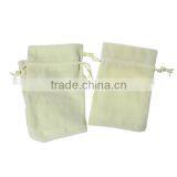 Velvet Jewelry Bags Drawstring Rectangle Off-white 15cm X10cm thumbnail-3